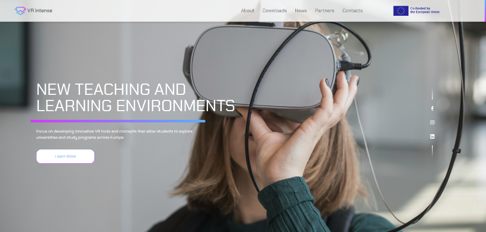 Website do VR Intense